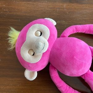 WowWee Fingerlings HUGS - Bella (Pink) Interactive Plush Monkey